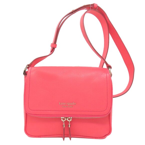 Kate Spade Run Around Large Flap Crossbody Shoulder Bag Leather Women's